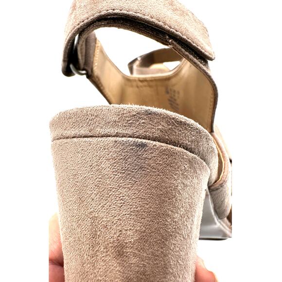 Naturalizer Lucky Block Heel Sandals Sz10 Suede Comfy casual dressy - Picture 5 of 6